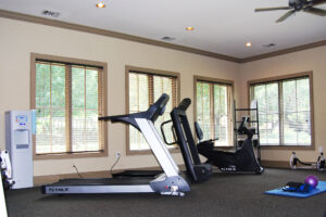 fitness area to support a healthy lifestyle