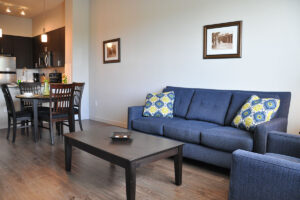 interior living/dining room corporate housing