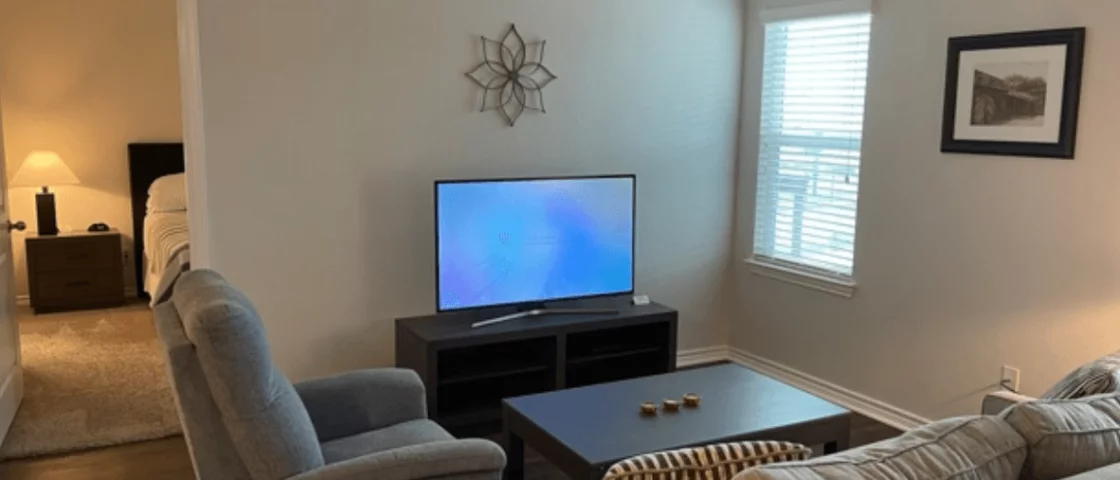 Fully Furnished Living Room and Corporate Apartment near Seaworld from Alamo Corporate Housing