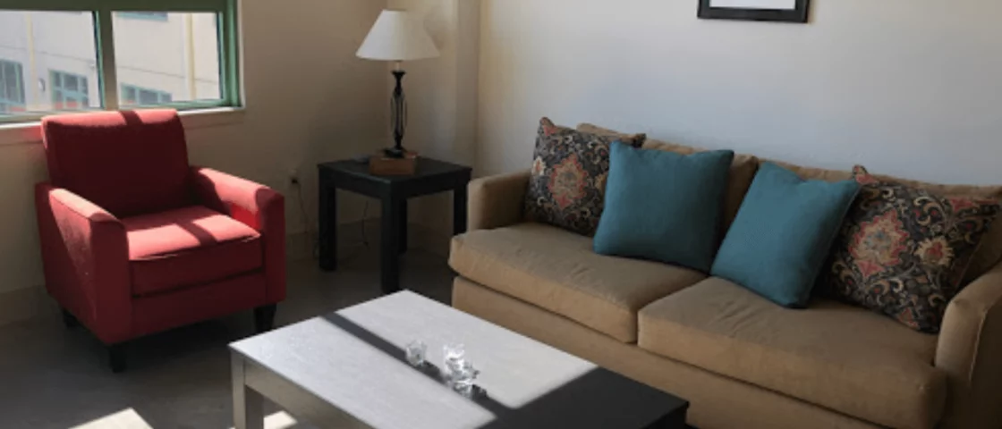 Fully Furnished Living Room in Corporate Apartment near Six Flags from Alamo Corporate Housing