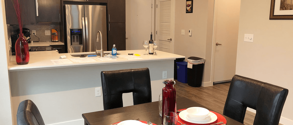 San Antonio Corporate Apartments Kitchen Table