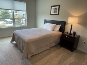 Bedroom within Corporate Apartments in Stone Oak, San Antonio, TX
