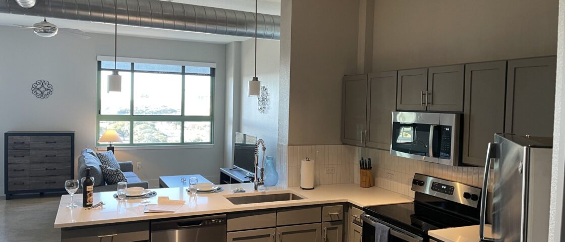 View from the Kitchen within San Antonio Corporate Housing