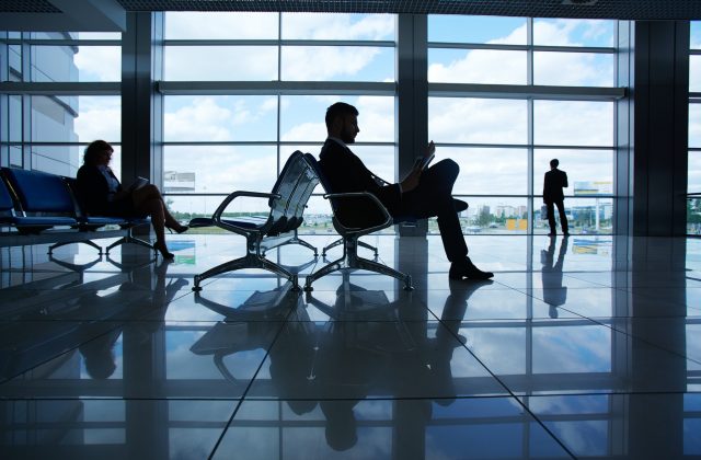 Employee Relocation Reading in airport